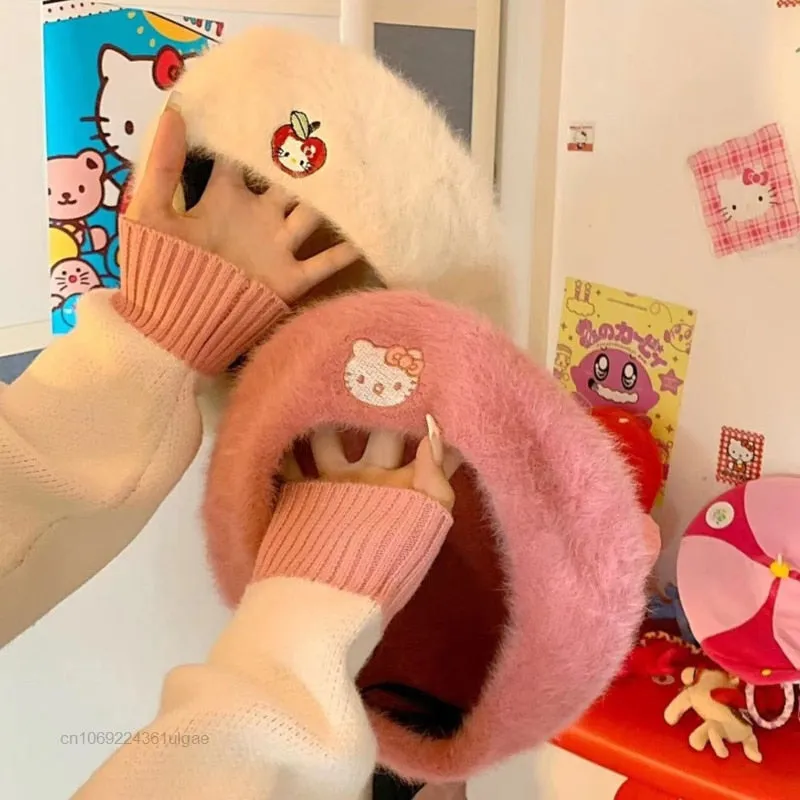 Sanrio Fluffy Beret Hat