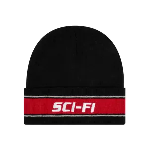 Sci-Fi Fantasy Striped Logo Beanie