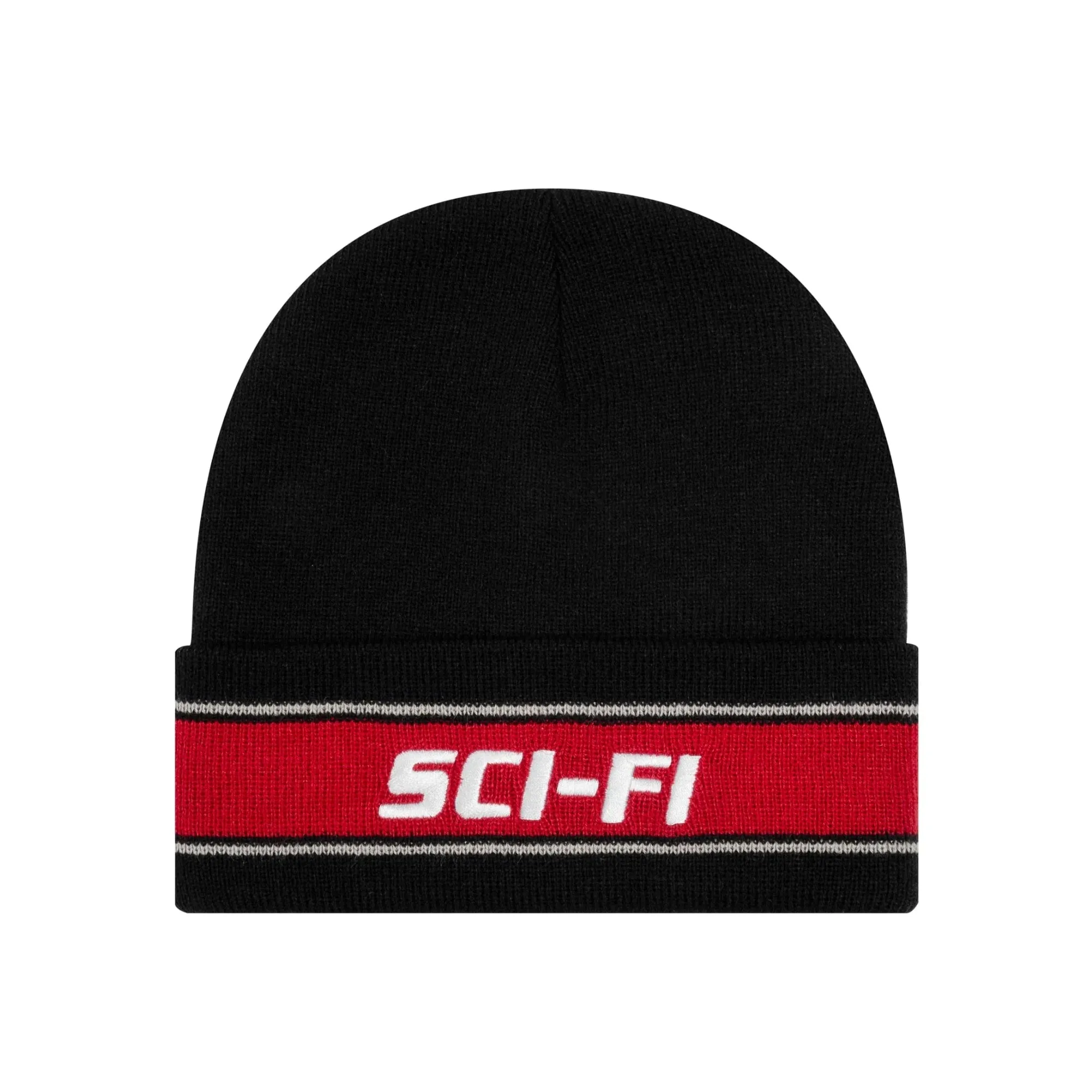 Sci-Fi Fantasy Striped Logo Beanie