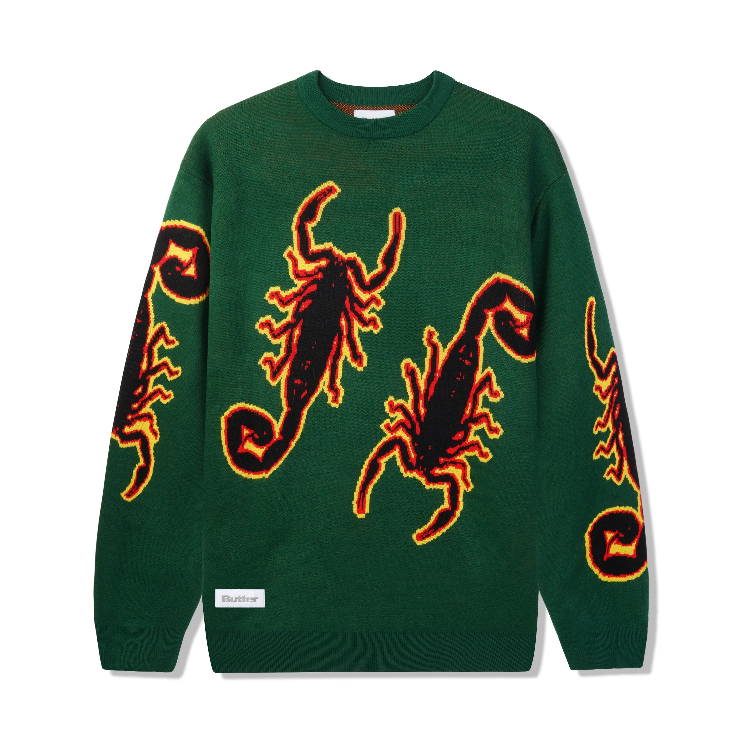 Scorpion Knitted Sweater, Forest Green