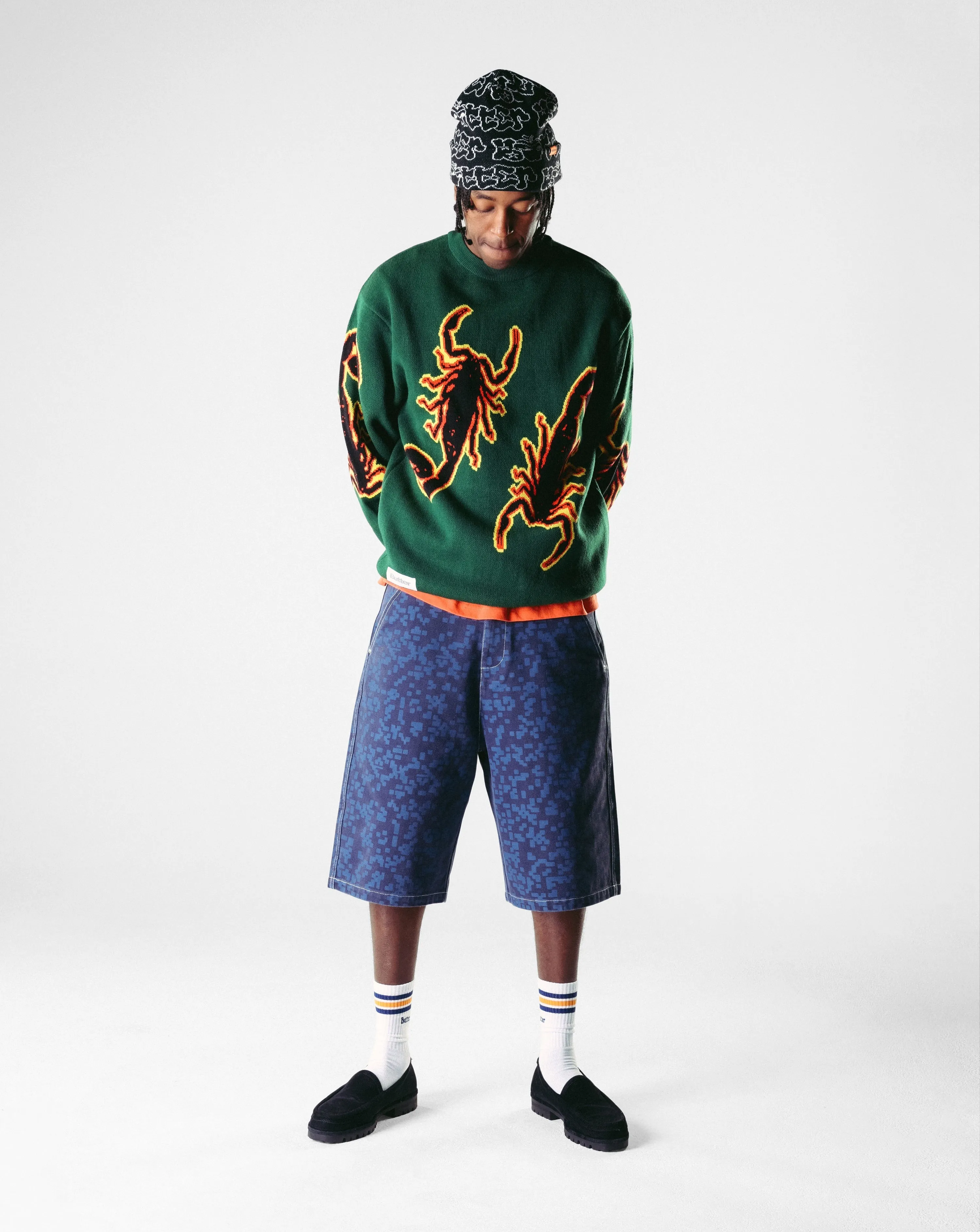 Scorpion Knitted Sweater, Forest Green