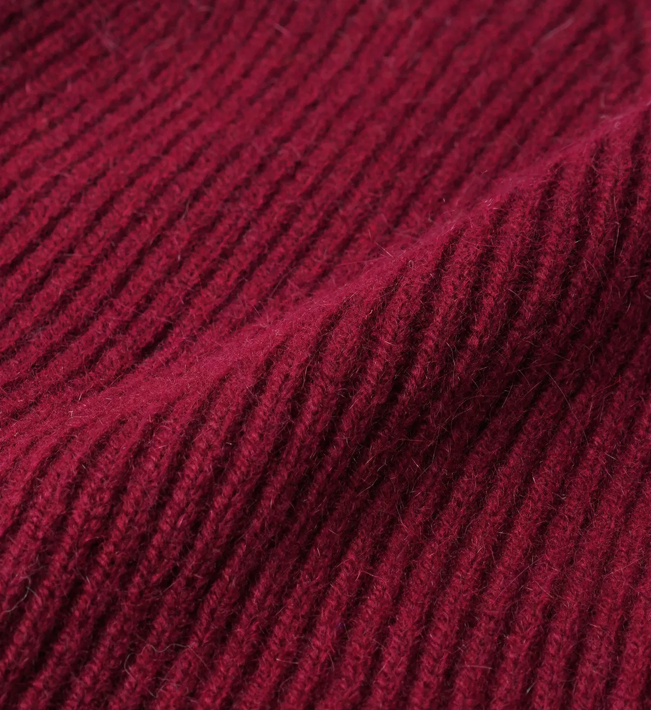 Serif Logo Beanie - Merlot