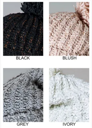 SHIMMERING LUREX BEANIE