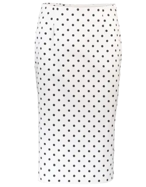 Sigma Polka Dot Pencil Skirt