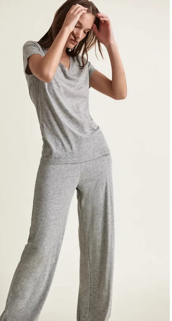 SKIN~ Double layer cotton pants