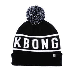 Smile Pom Beanie (Black & White)
