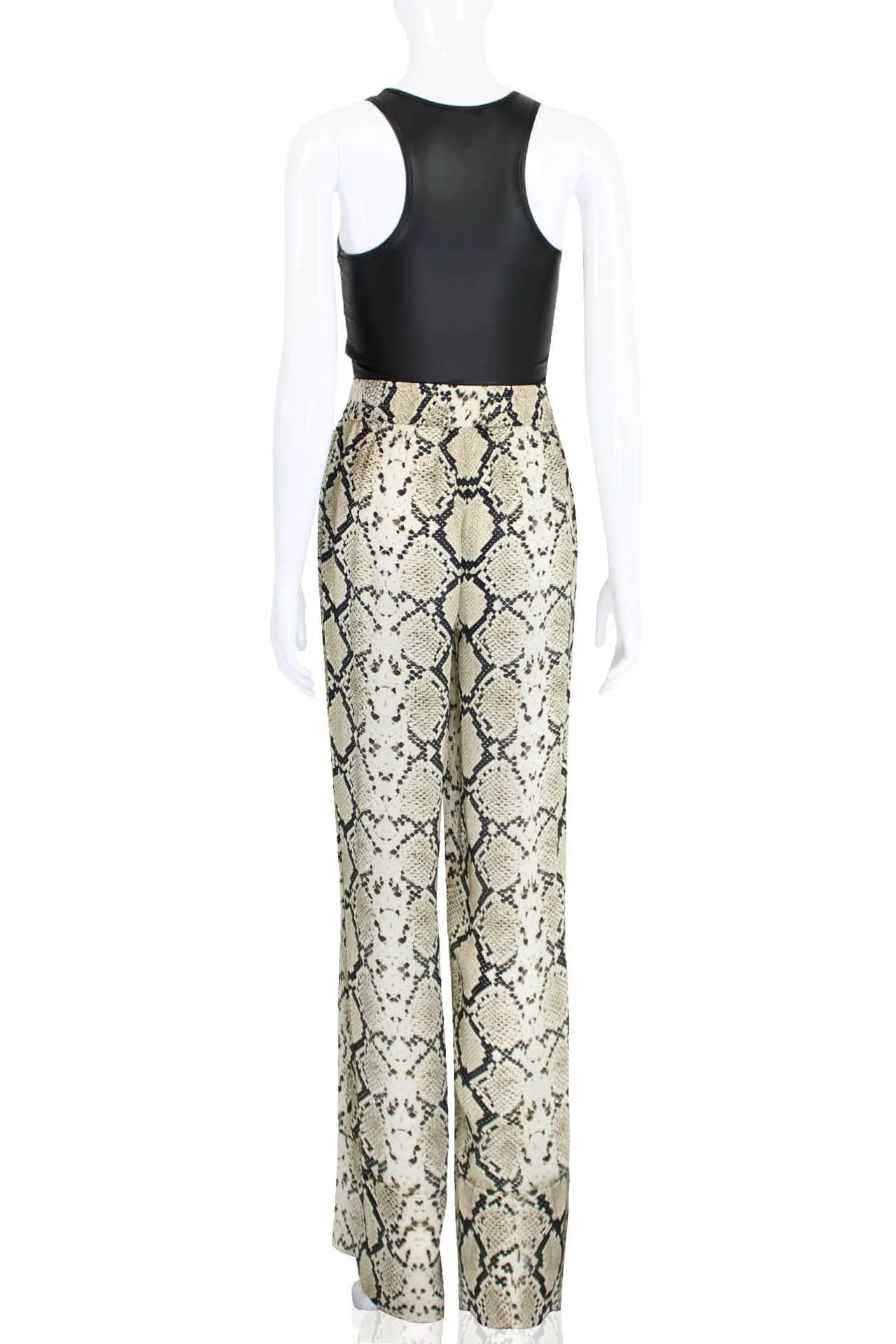 Snake Print Straight Leg Pant
