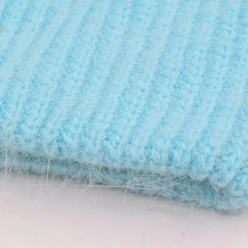 Soft Beanie with Angora Wool