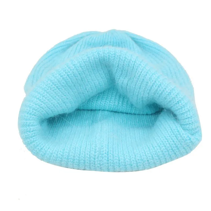 Soft Beanie with Angora Wool
