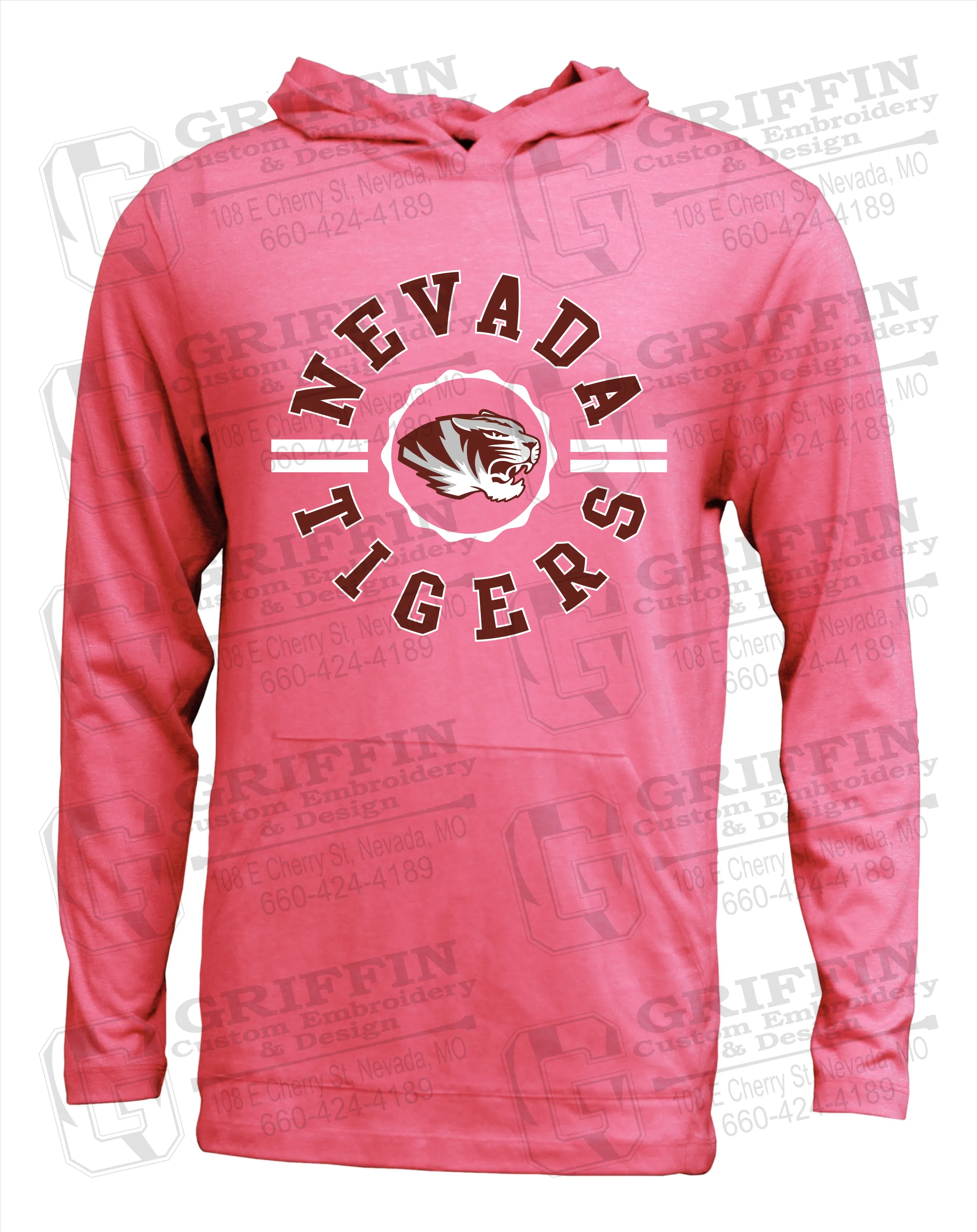 Soft-Tek T-Shirt Hoodie - Nevada Tigers 22-Z