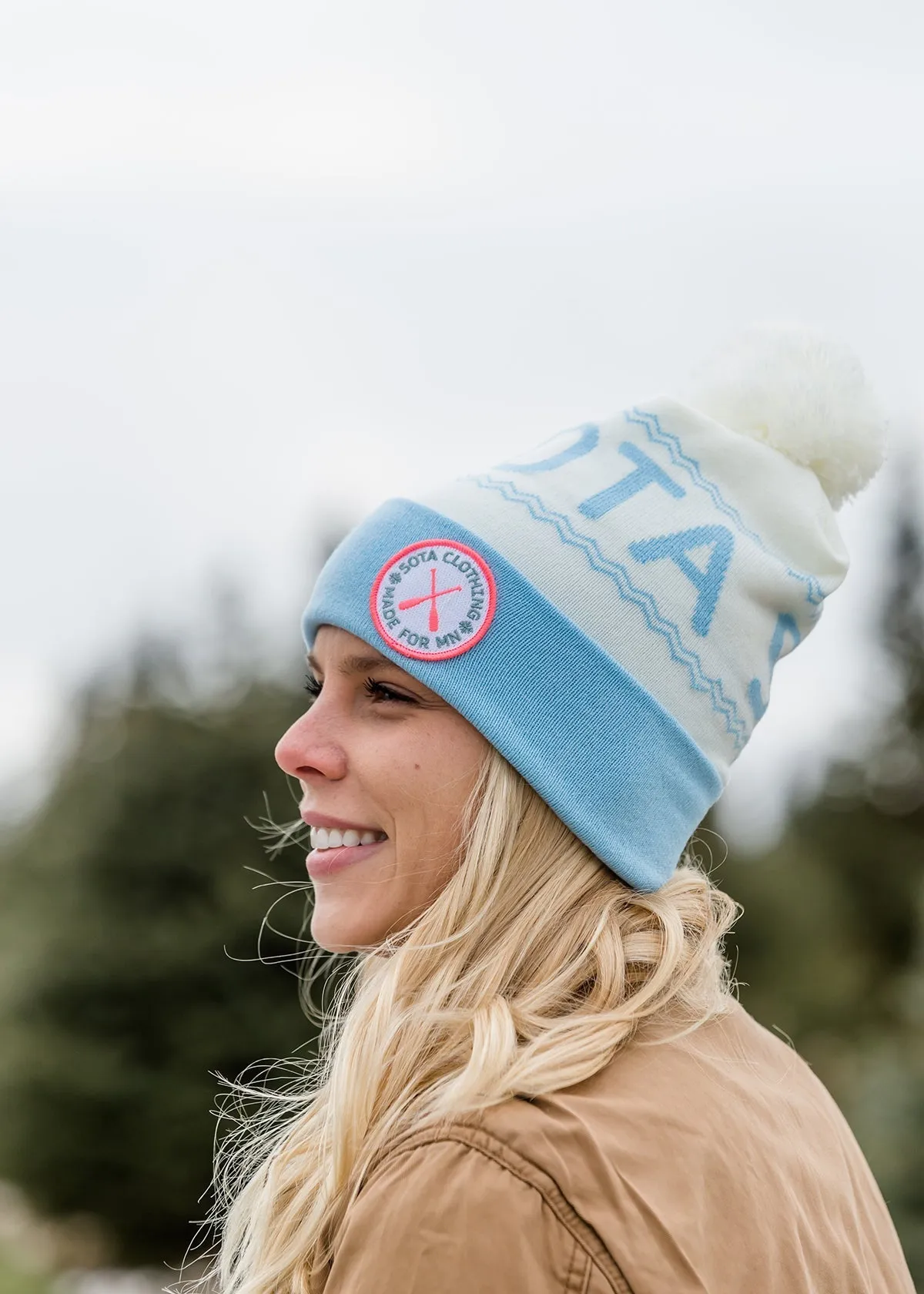 Sota' Winter White Beanie