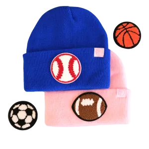 Sports Patch Beanie-Toddler and Small Kid