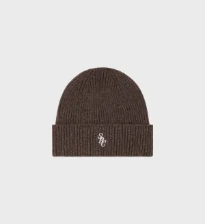 SRC Wool Beanie - Chocolate