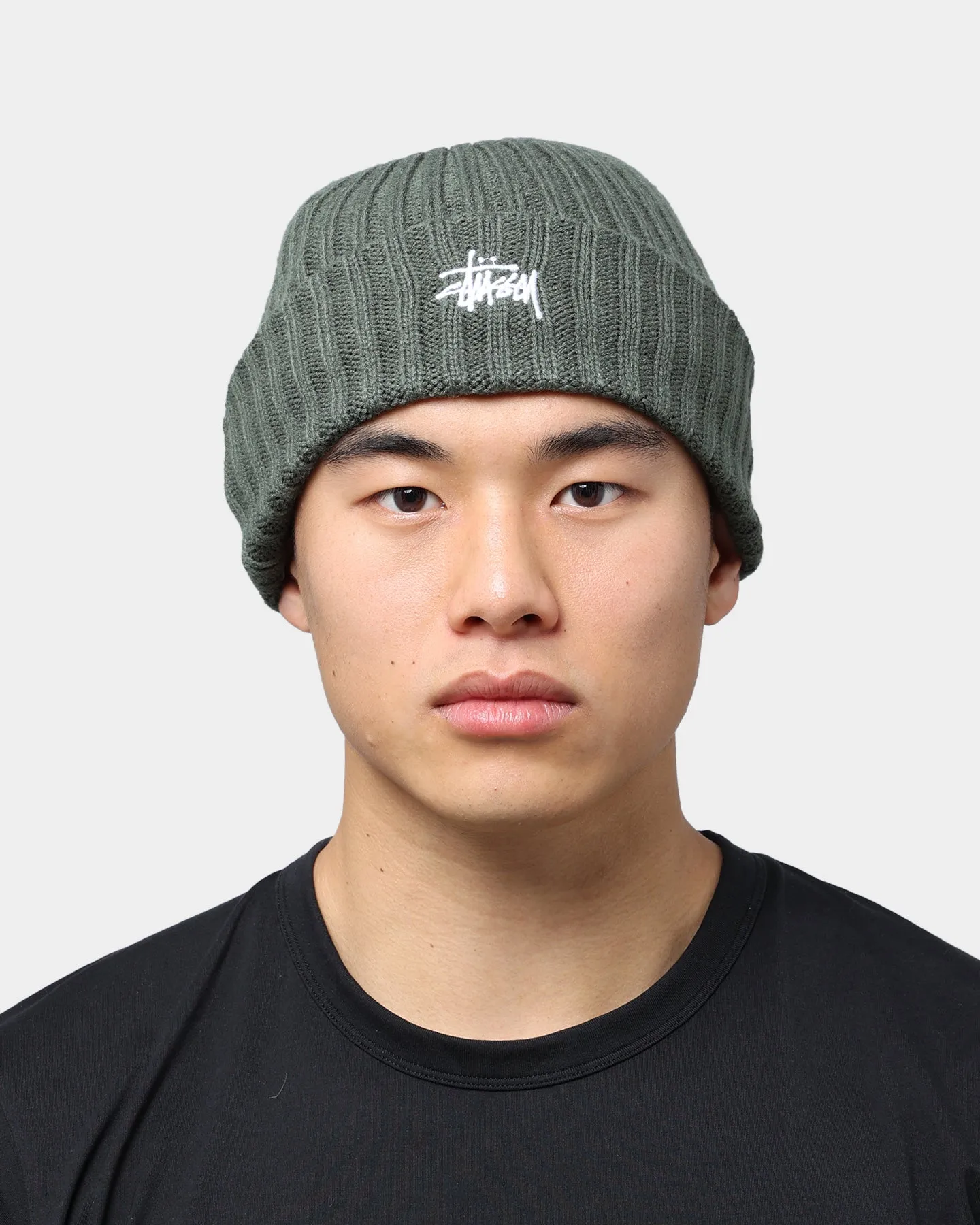 Stüssy Graffiti Rib Knit Beanie Flight Green
