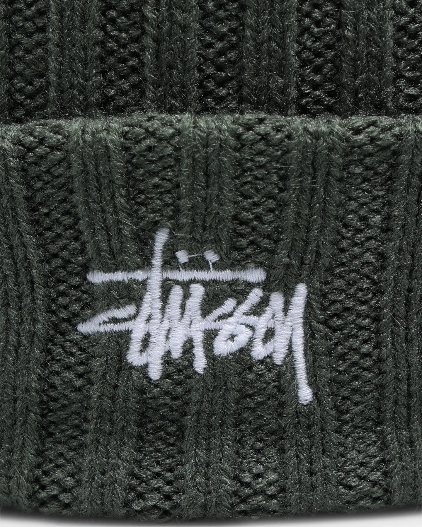 Stüssy Graffiti Rib Knit Beanie Flight Green