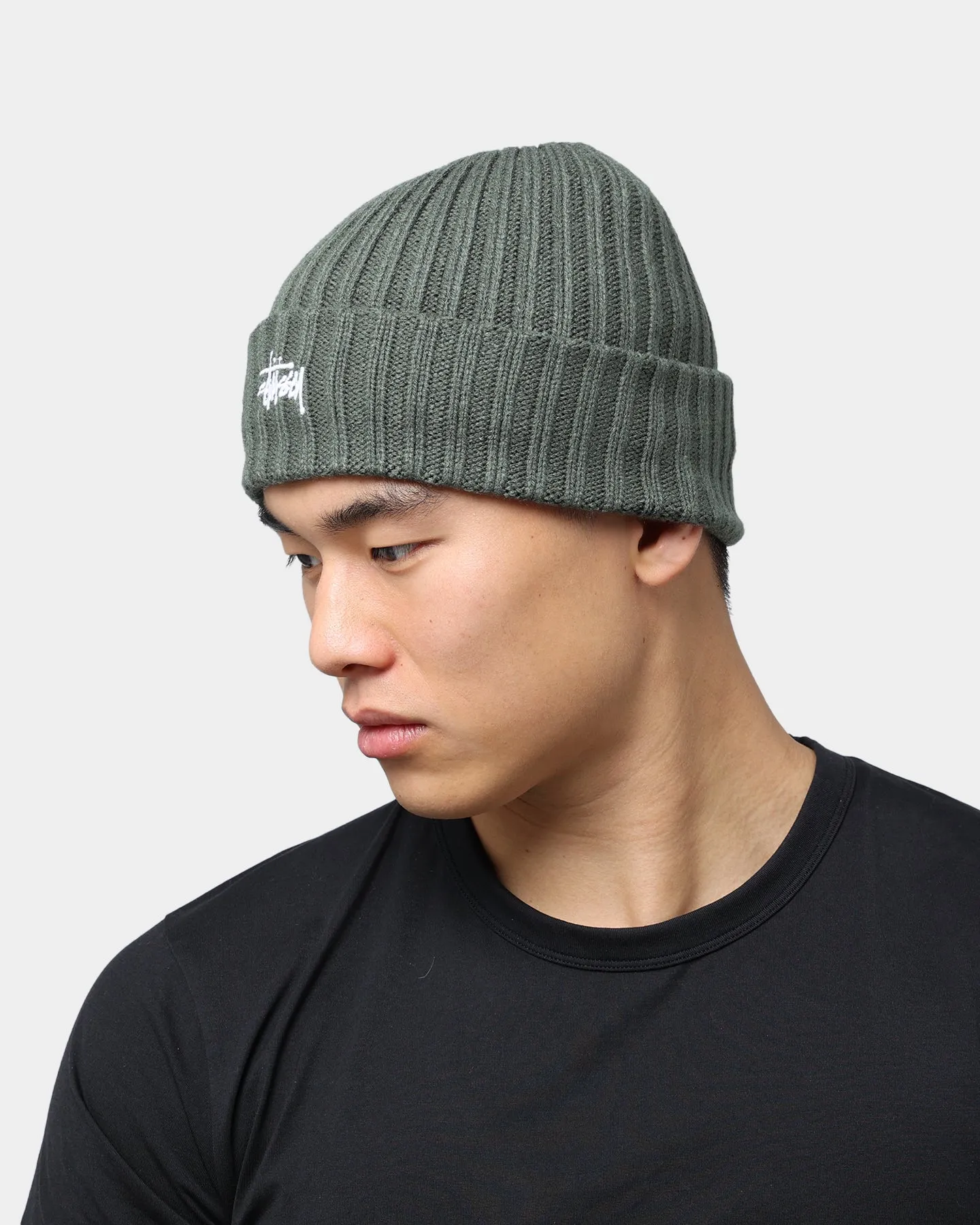 Stüssy Graffiti Rib Knit Beanie Flight Green