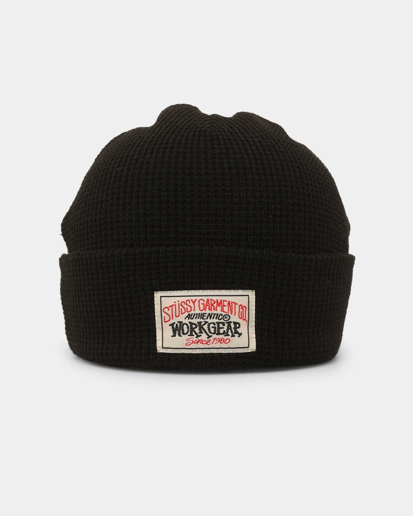 Stussy Workgear Waffle Beanie Black