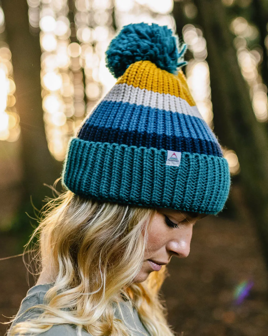 Summit Bobble Hat - Blue Coral