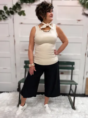 Sunshine All Day Tank Top Sand Beige