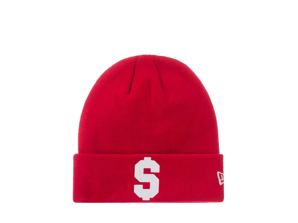 Supreme New Era $ Beanie Red