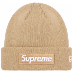 Supreme New Era Box Logo Beanie (FW23) Dark Sand