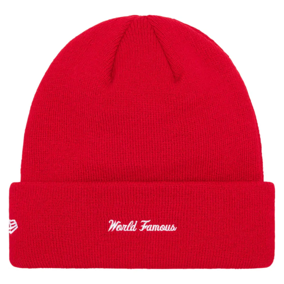 Supreme New Era Box Logo Beanie (FW23) Red