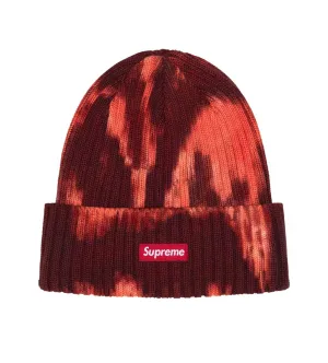 Supreme Overdyed Beanie Splatter Red