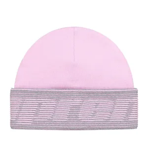 Supreme Reflective Jacquard Cuff Beanie PInk