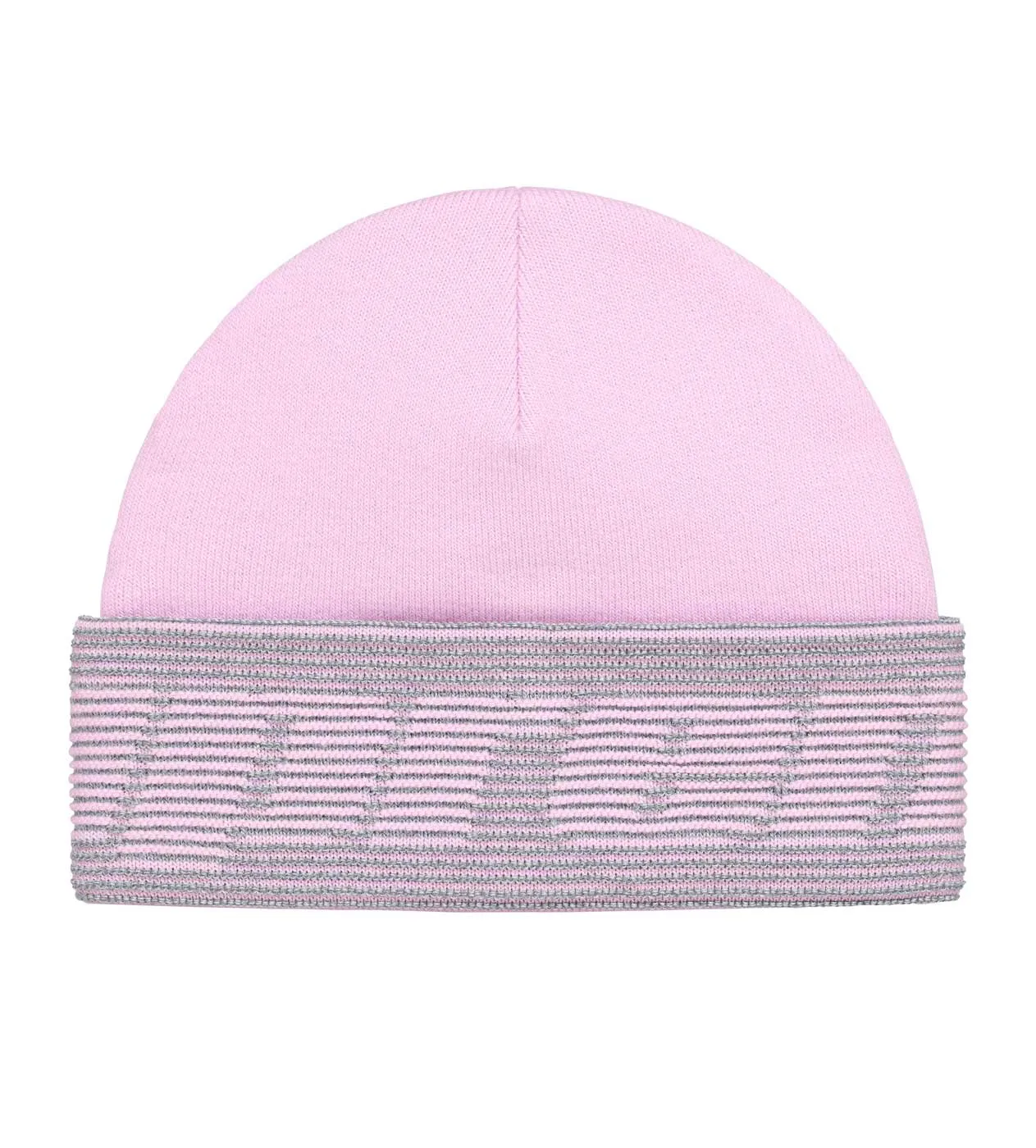 Supreme Reflective Jacquard Cuff Beanie PInk