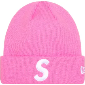 SUPREME x NEW ERA  S LOGO BEANIE 'PINK'