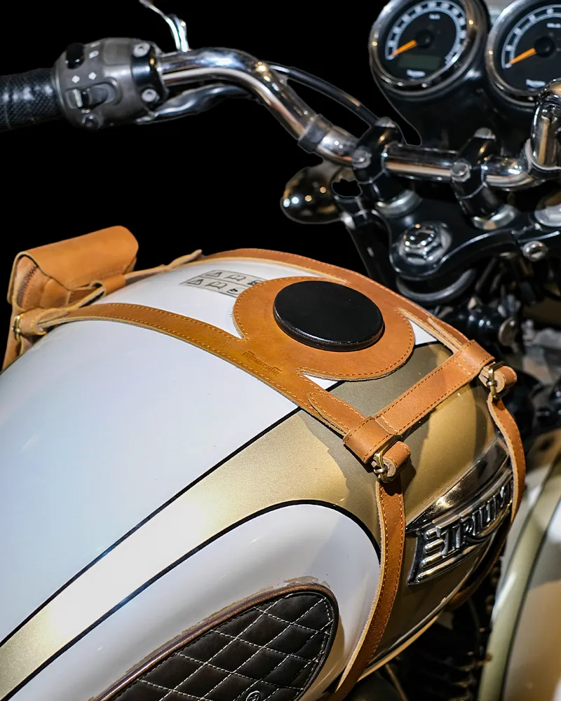 tank strap right side fuel inlet