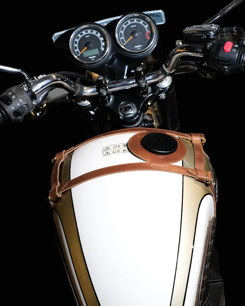 tank strap right side fuel inlet