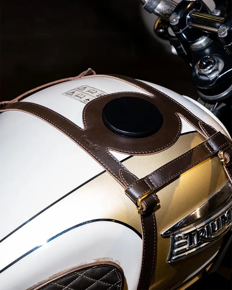 tank strap right side fuel inlet