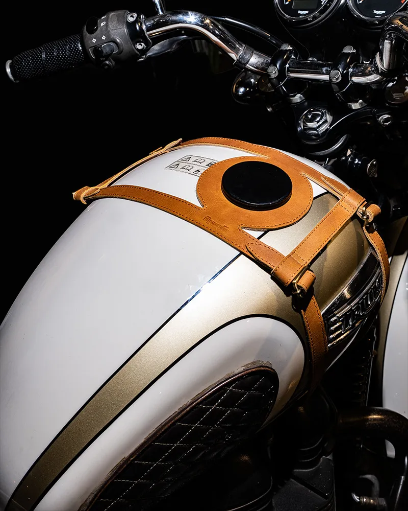 tank strap right side fuel inlet