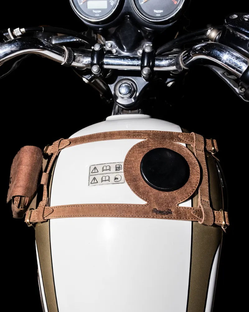 tank strap right side fuel inlet