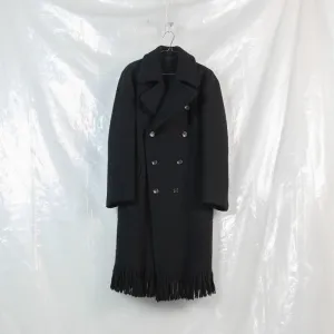 tassle hem coat