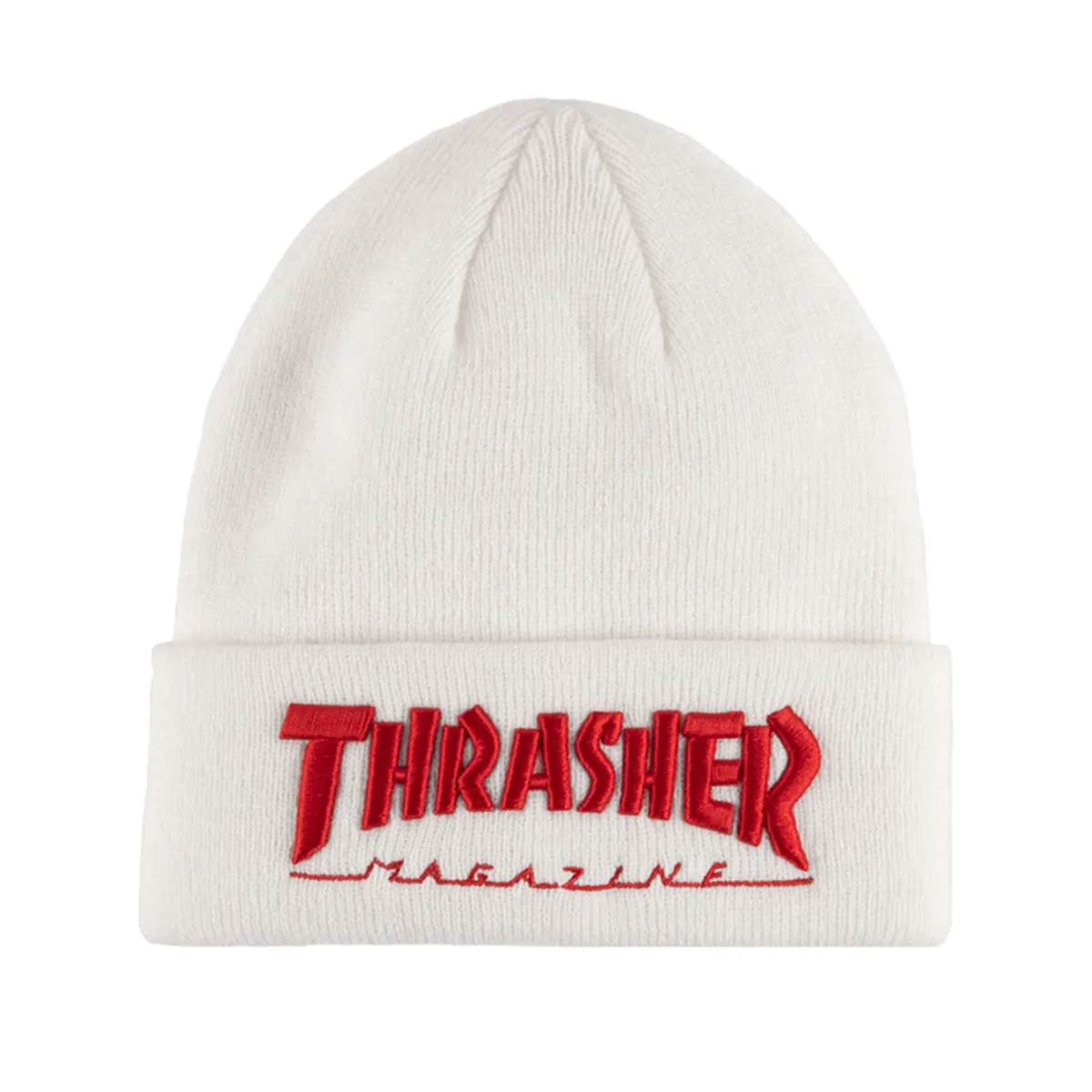 Thrasher - Embroidered Logo Beanie White