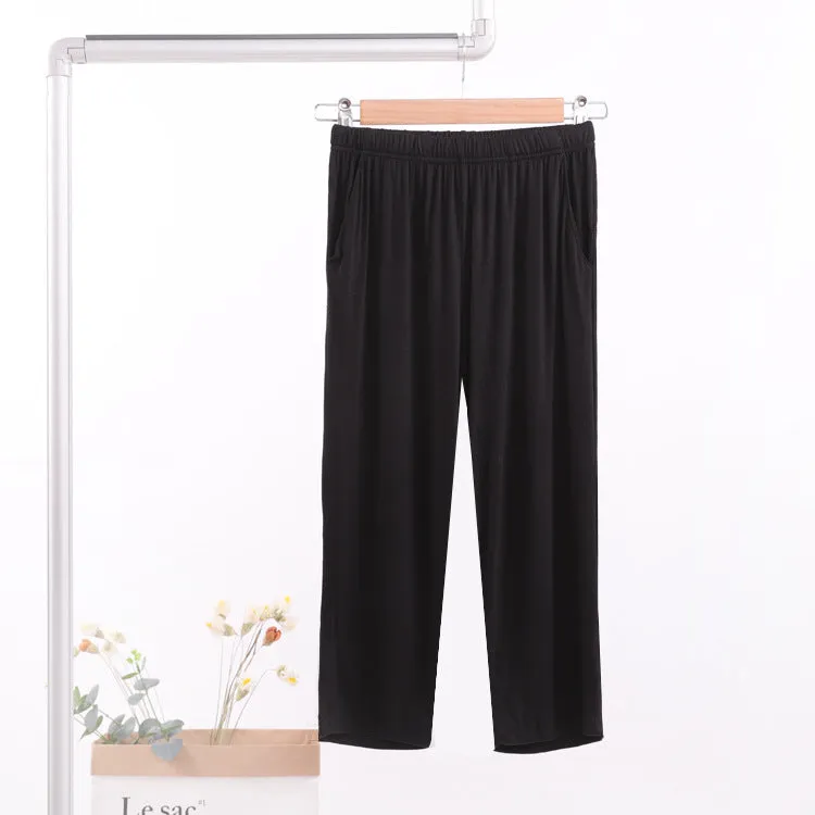 Three-Quarter Pants Women Summer Thin Home Modal Loose Plus Size loungewear