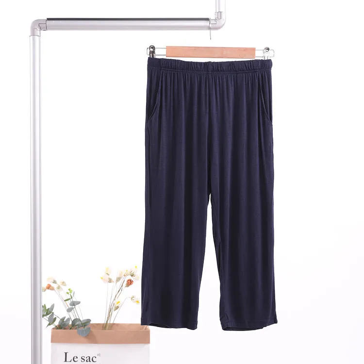 Three-Quarter Pants Women Summer Thin Home Modal Loose Plus Size loungewear