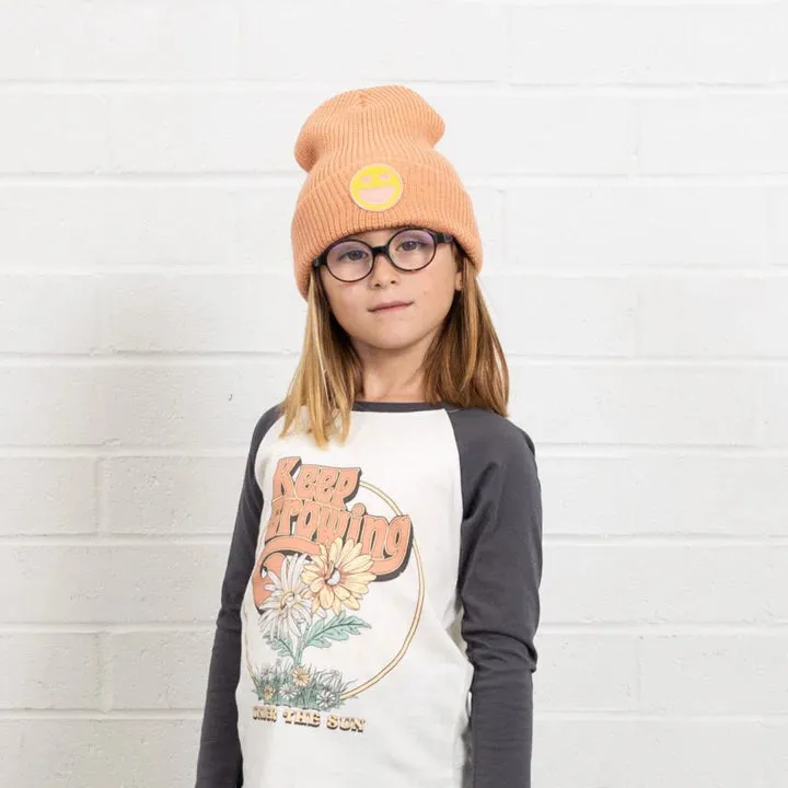 Tiny Whales Get Happy Rose Beanie