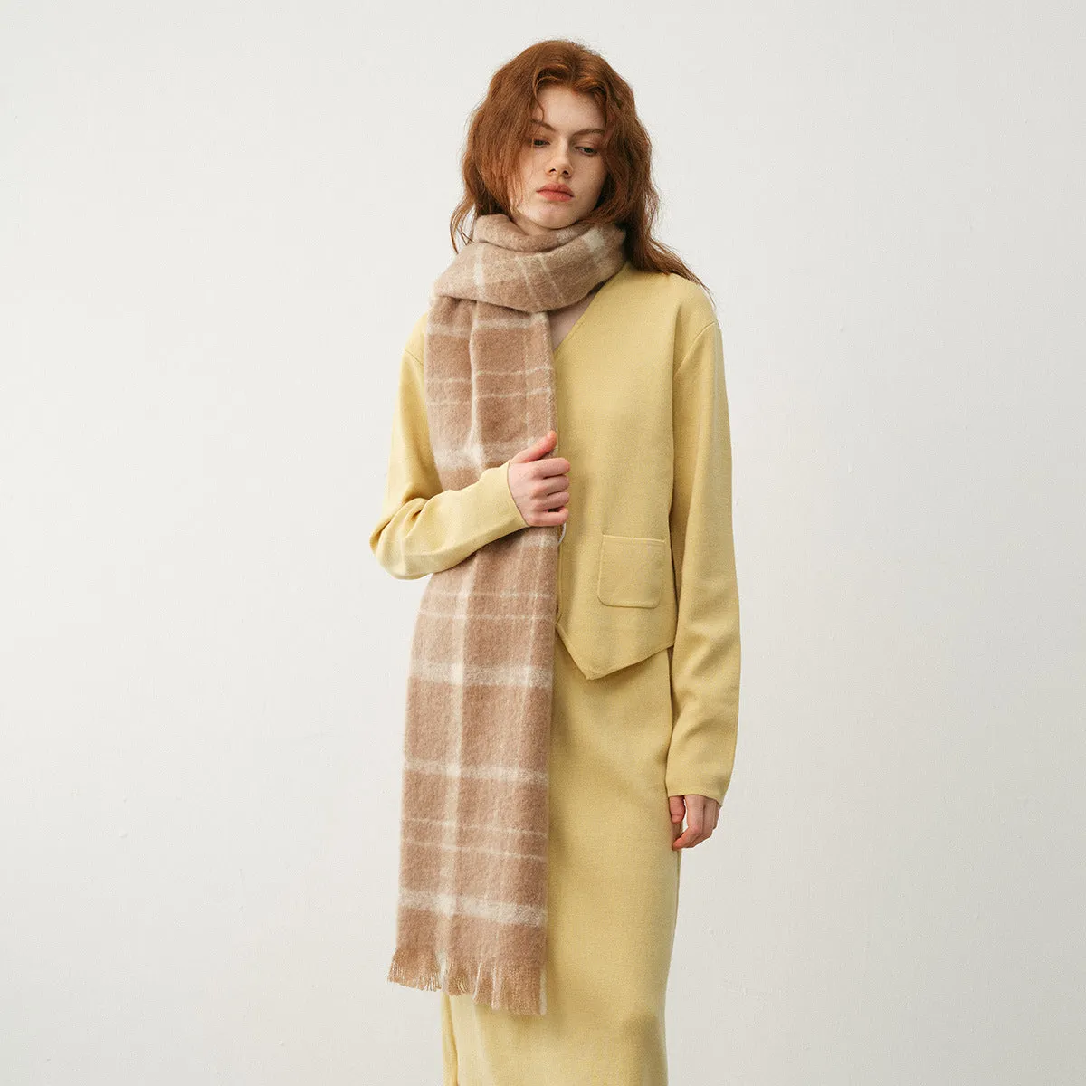 TLQHZZ-114 plaid winter scarf