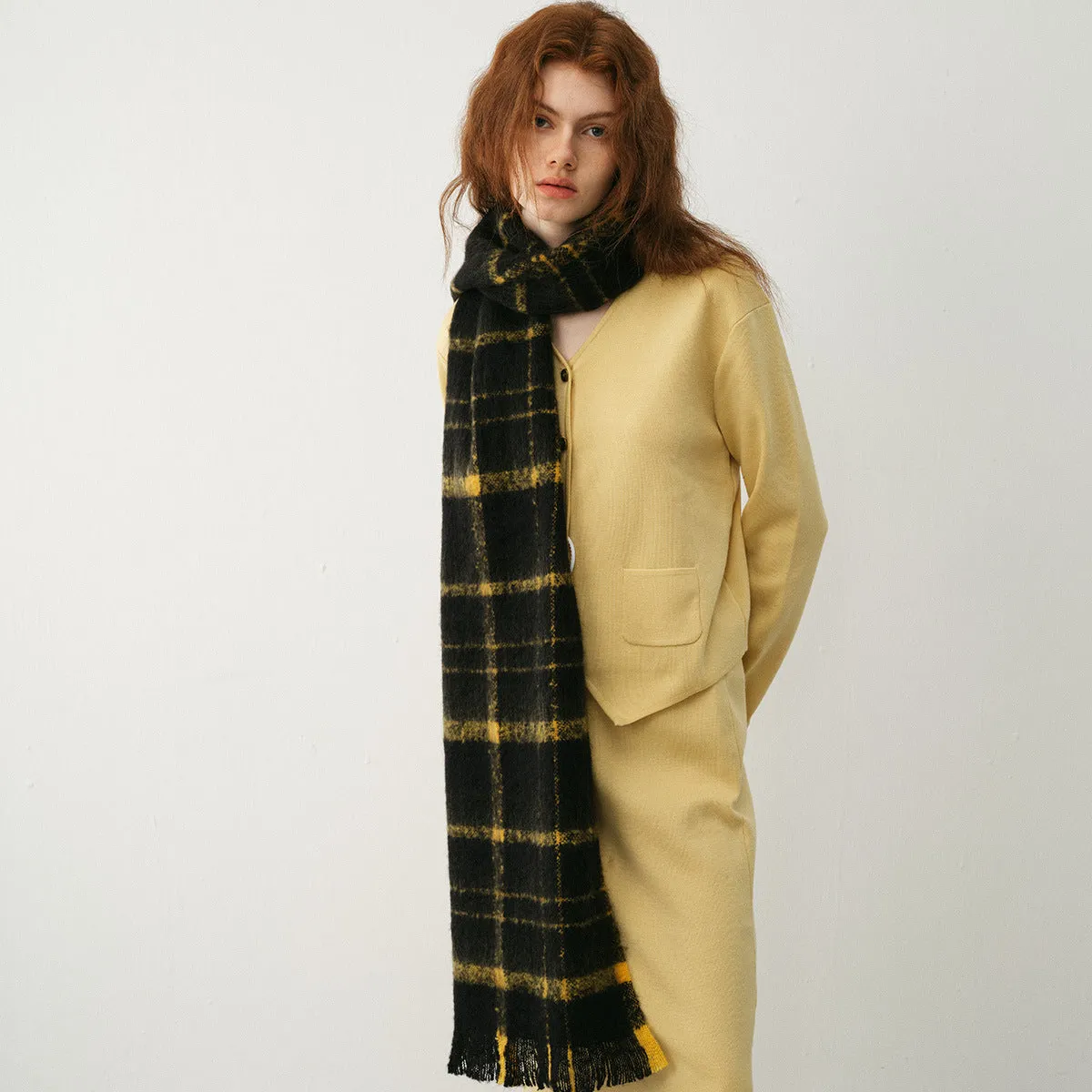 TLQHZZ-114 plaid winter scarf