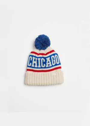 Toddler  Chicago Varsity Beanie - Royal & Red