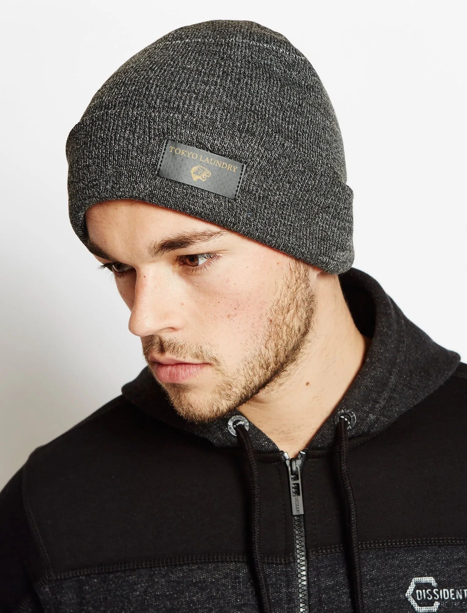 Tokyo Laundry Hattori charcoal beanie