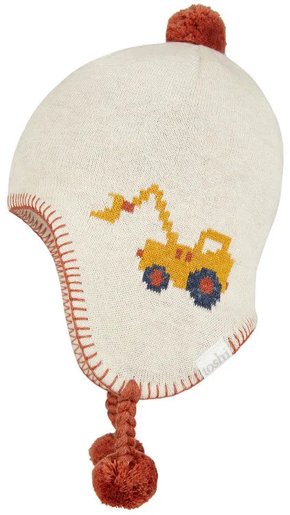 Toshi Organic Beanie Earmuff Storytime Earthmover