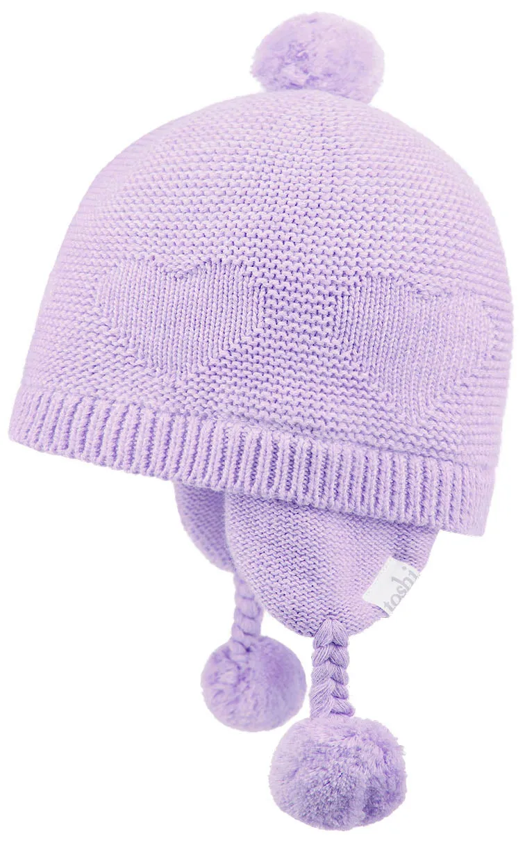 TOSHI - ORGANIC EARMUFF BEANIE HEART AMETHYST