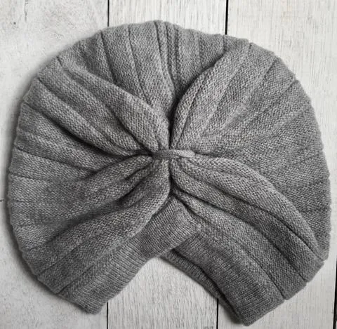 Turban Outfitter Pure Merino Wool Beanie - Dove Grey