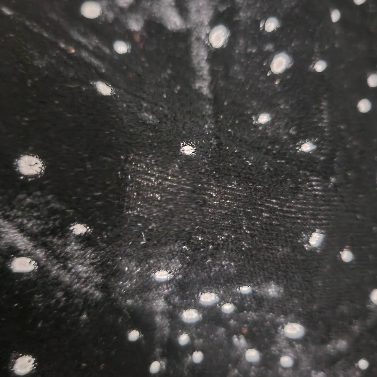 Valentino Night Velvet Skirt Black Vintage Pencil Knee Starry Dots Galaxy Size Small