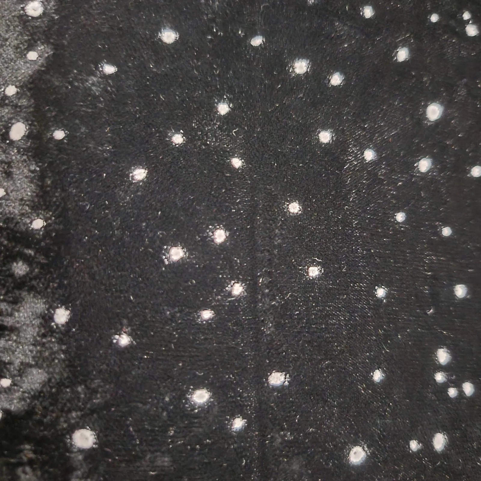 Valentino Night Velvet Skirt Black Vintage Pencil Knee Starry Dots Galaxy Size Small
