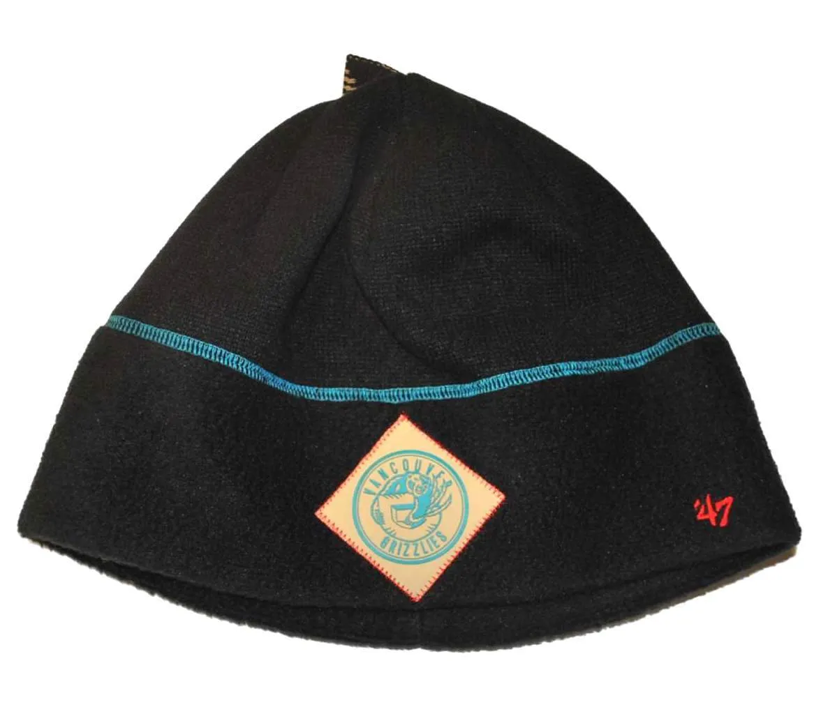 Vancouver Grizzlies 47 Brand Black Polyester Skull Cap Beanie Hat Cap